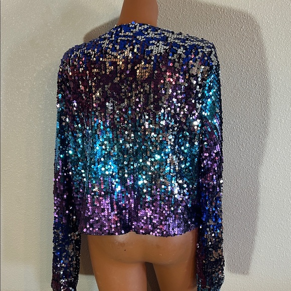 SHEIN Vibrant Sequin Blazer - Picture 3 of 4